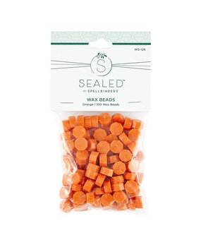 Spellbinders Orange Wax Beads (100pcs) (WS-126)