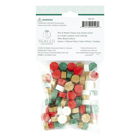Spellbinders Must-Have Wax Bead Mix Christmas (100pcs) (WS-131) Spellbinders Must-Have Wax Bead Mix Christmas (100pcs) (WS-131)