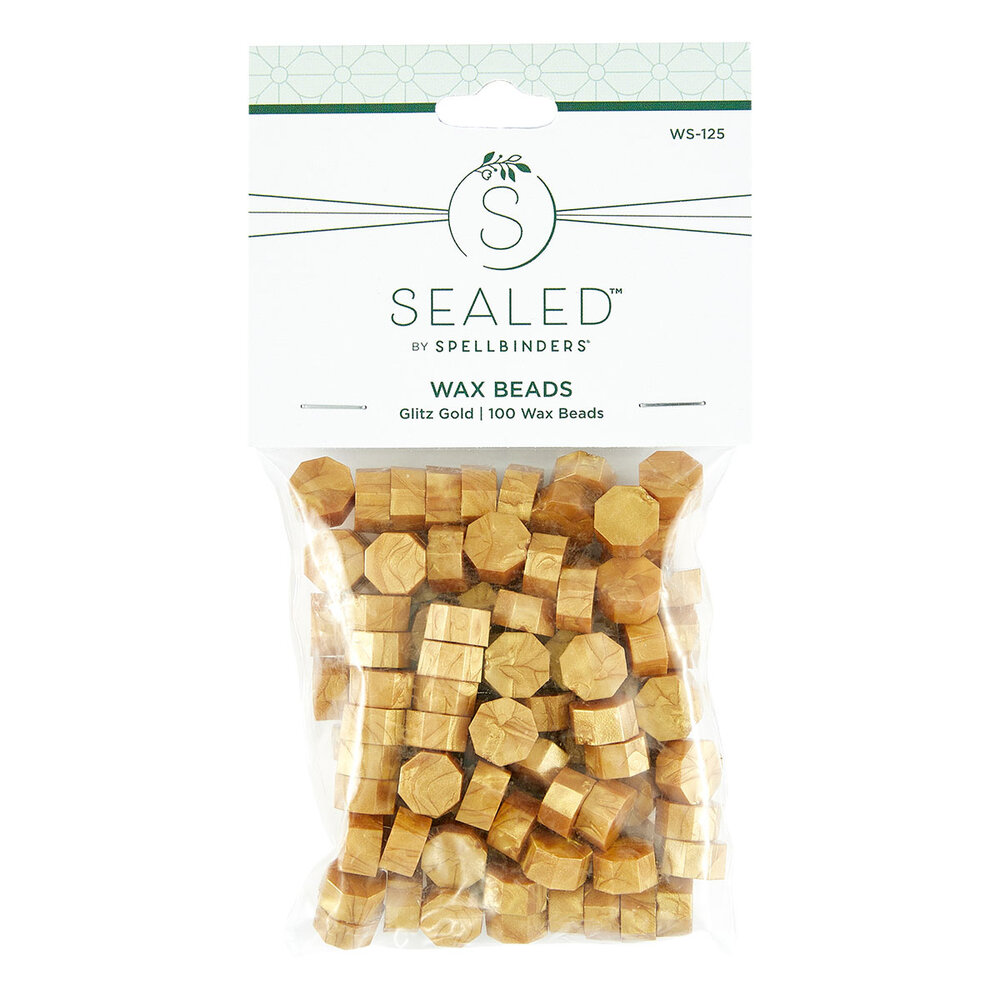 Spellbinders Glitz Gold Wax Beads (100pcs) (WS-125)