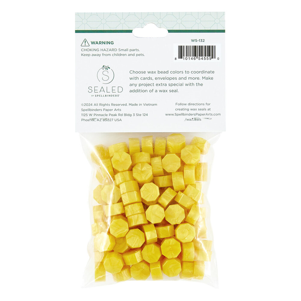 Spellbinders Canary Wax Beads (100pcs) (WS-132)
