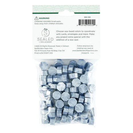 Spellbinders Blue Smoke Wax Beads (100pcs) (WS-124) Spellbinders Blue Smoke Wax Beads (100pcs) (WS-124)