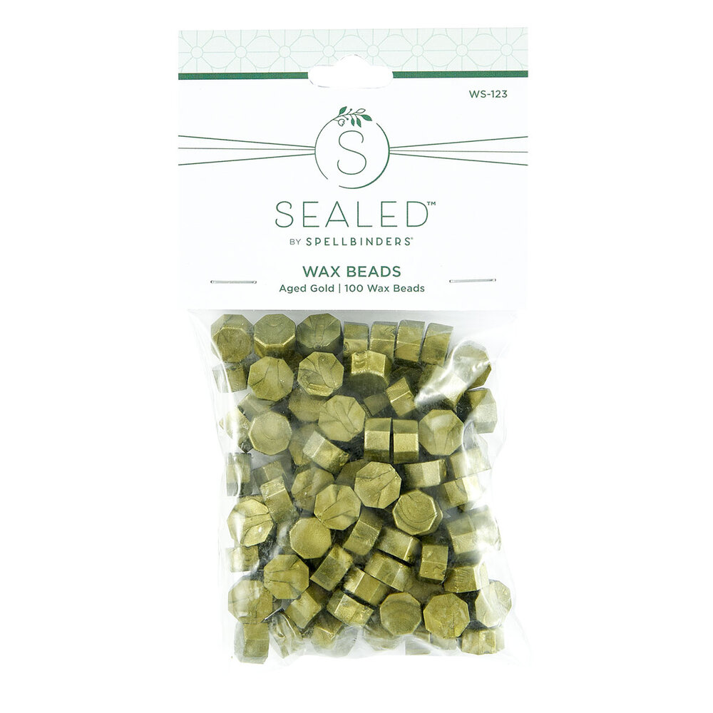 Spellbinders Aged Gold Wax Beads (100pcs) (WS-123) Spellbinders Aged Gold Wax Beads (100pcs) (WS-123)