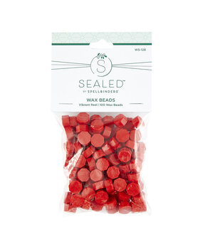 Spellbinders Vibrant Red Wax Beads (100pcs) (WS-128)