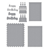 Spellbinders Pinking Birthday Rectangles Etched Dies (S5-656)