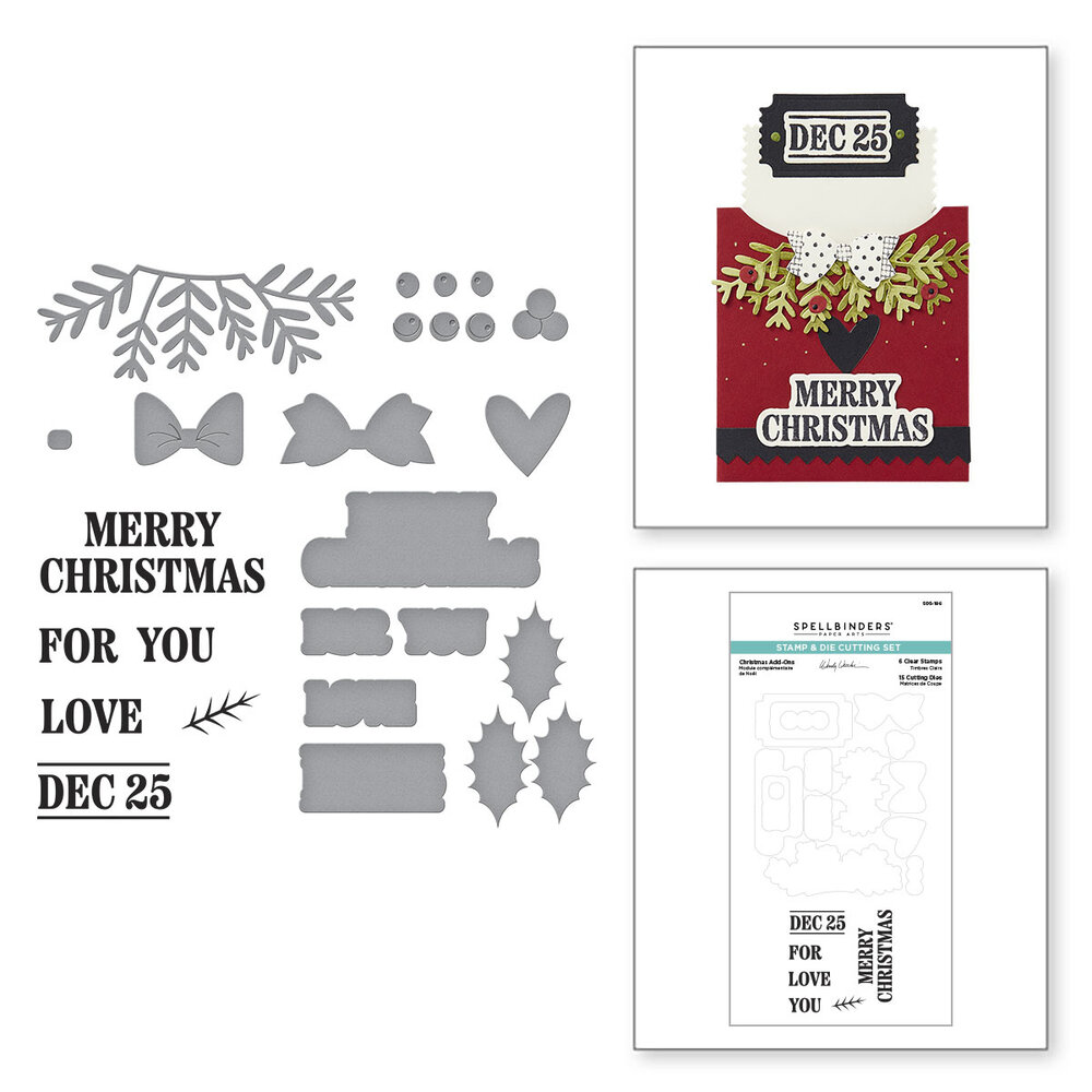 Spellbinders Christmas Gifting Stamp & Die Set (SDS-196) Spellbinders Christmas Gifting Stamp & Die Set (SDS-196)