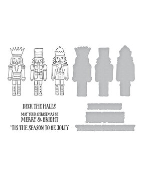 Spellbinders Nutcracker Trio Press Plate & Die Set (BP-222)