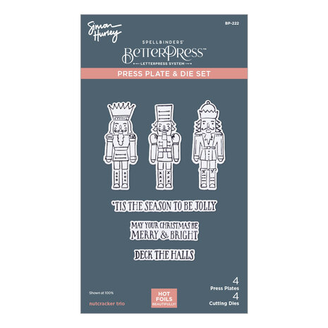 Spellbinders Nutcracker Trio Press Plate & Die Set (BP-222) (DISCONTINUED) Spellbinders Nutcracker Trio Press Plate & Die Set (BP-222) (DISCONTINUED)