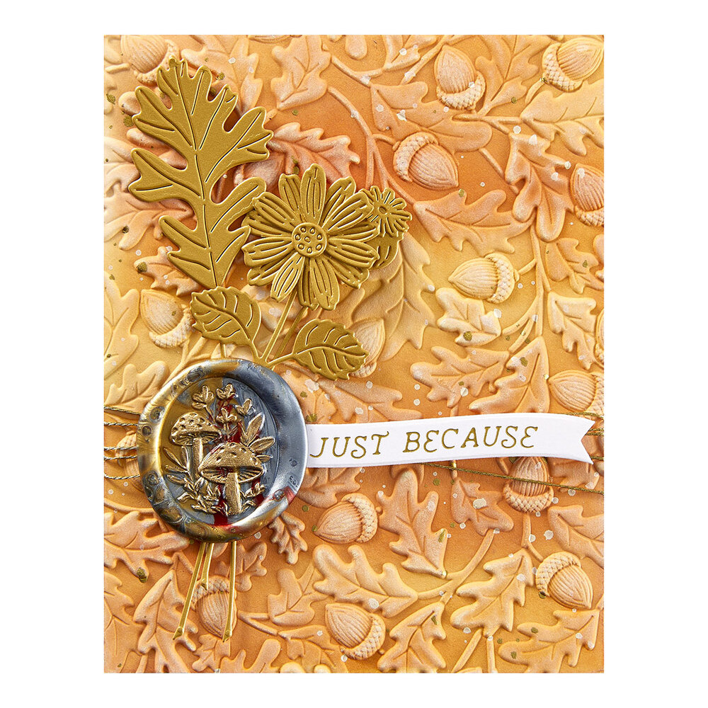 Spellbinders Acorn Trio 3D Wax Seal Stamp (WS3D-012)