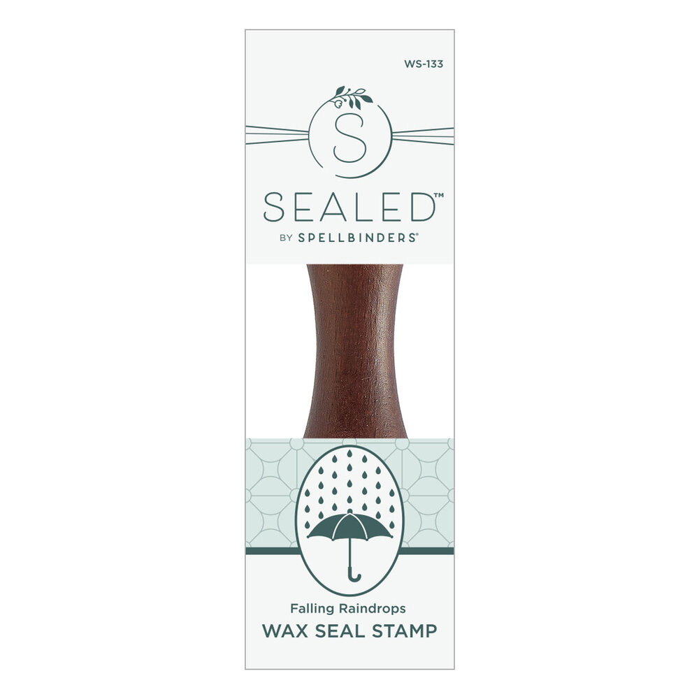 Spellbinders Falling Raindrops Wax Seal Stamp (WS-133) (OUTLET) Spellbinders Falling Raindrops Wax Seal Stamp (WS-133) (OUTLET)