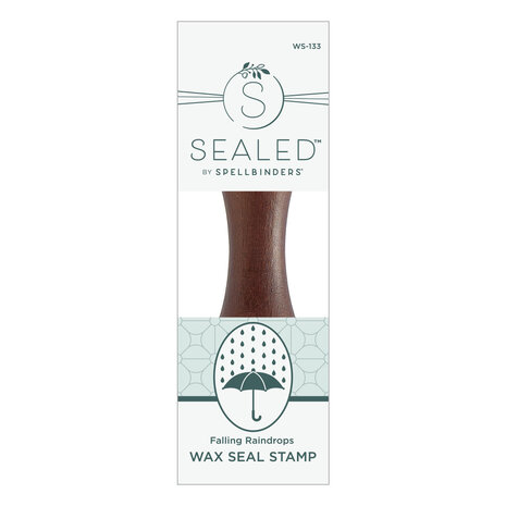 Spellbinders Falling Raindrops Wax Seal Stamp (WS-133) (OUTLET) Spellbinders Falling Raindrops Wax Seal Stamp (WS-133) (OUTLET)