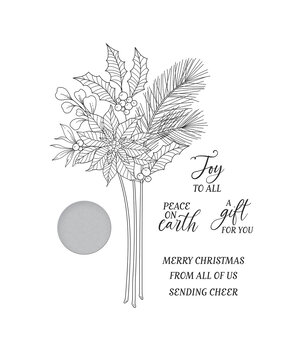 Spellbinders Poinsettia Stems Press Plate & Die Set (BP-203) Spellbinders Poinsettia Stems Press Plate & Die Set (BP-203)