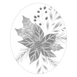 Spellbinders Poinsettia Bouquet 3D Wax Seal Stamp (WS3D-004)