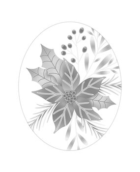 Spellbinders Poinsettia Bouquet 3D Wax Seal Stamp (WS3D-004)