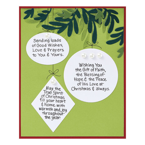 Stampendous Christmas Blessings Sentiments Clear Stamp Set (STP-247) (OUTLET)