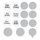 Spellbinders Festive Circle Sentiments Press Plates & Die Set (BP-216) Spellbinders Festive Circle Sentiments Press Plates & Die Set (BP-216)
