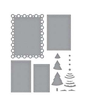 Spellbinders Nested Tree Frame Etched Dies (S4-1376)