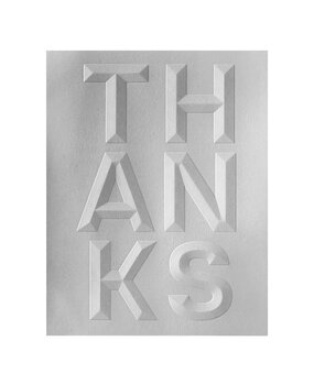 Spellbinders Beveled Thanks A2 Cardfront 3D Embossing Folder (E3D-091)