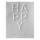 Spellbinders Beveled Happy Birthday A2 Cardfront 3D Embossing Folder (E3D-092)