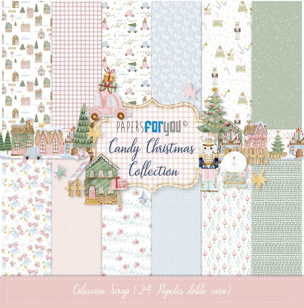 Papers For You Candy Christmas Mini Scrap Paper Pack (24pcs) (PFY-13823) Papers For You Candy Christmas Mini Scrap Paper Pack (24pcs) (PFY-13823)