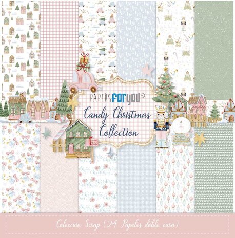 Papers For You Candy Christmas Mini Scrap Paper Pack (24pcs) (PFY-13823) Papers For You Candy Christmas Mini Scrap Paper Pack (24pcs) (PFY-13823)