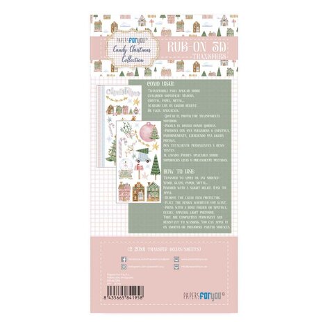 Papers For You Candy Christmas Rub On 3D Transfers (PFY-14195) Papers For You Candy Christmas Rub On 3D Transfers (PFY-14195)