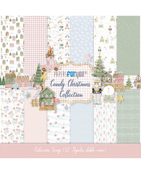 Papers For You Candy Christmas Scrap Paper Pack (12pcs) (PFY-13807) Papers For You Candy Christmas Scrap Paper Pack (12pcs) (PFY-13807)
