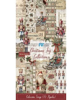 Papers For You Christmas Joy Slim Scrap Paper Pack (10pcs) (PFY-14147)