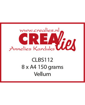 Crealies Basic A4 Vellum 150gr (8pcs) (CLBS112)
