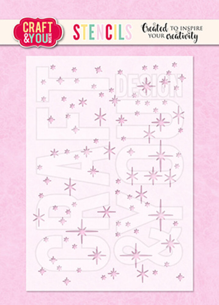 Craft & You Design Sparks Stencil (CYD-SC003)