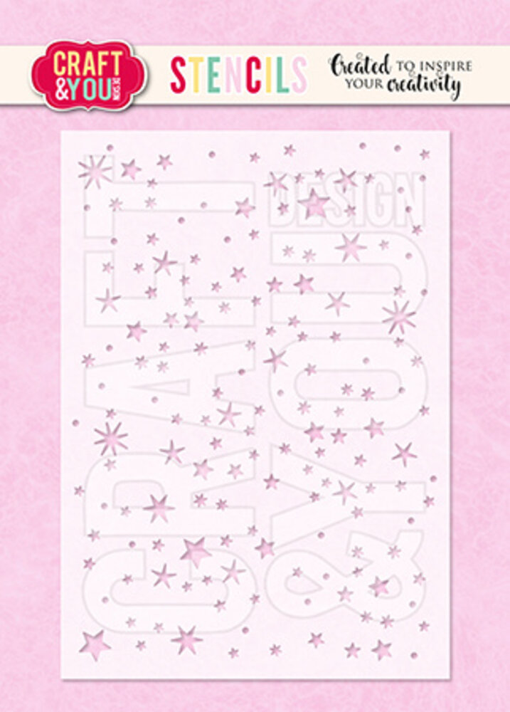Craft & You Design Stars Stencil (CYD-SC004)