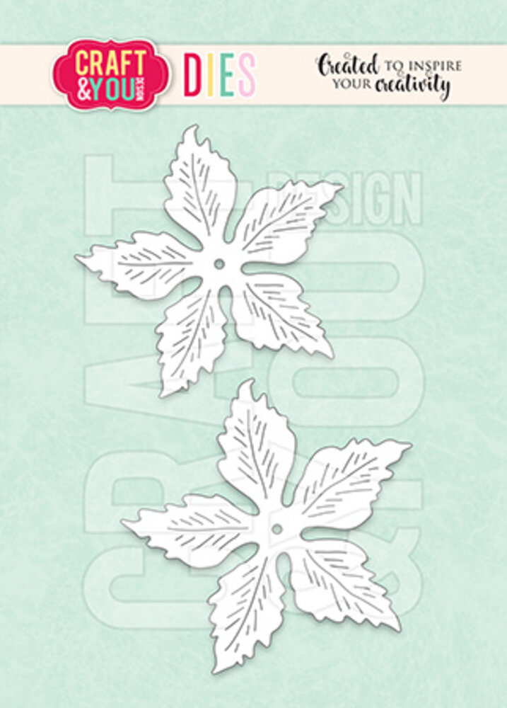 Craft & You Design Magda's Poinsettia Big Flower Dies (CYD-CW308)