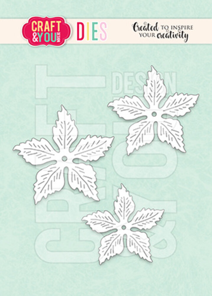 Craft & You Design Magda's Poinsettia Small Flower Dies (CYD-CW309)