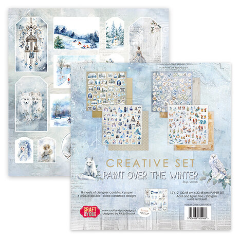 Craft & You Design Paint Over The Winter 12x12 Inch Creative Set 250gr (8sheets) (CYD-CSET-PT30-8) Craft & You Design Paint Over The Winter 12x12 Inch Creative Set 250gr (8sheets) (CYD-CSET-PT30-8)