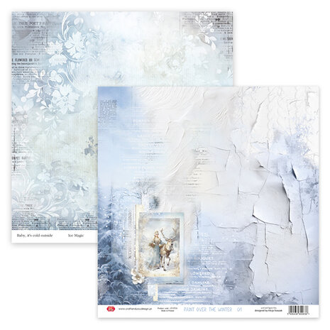 Craft & You Design Paint Over The Winter 12x12 Inch Paper Set 250gr (6sheets) (CYD-CPS-PT30-6)
