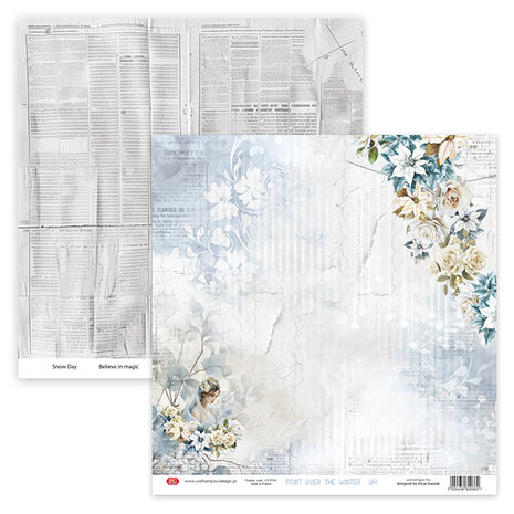 Craft & You Design Paint Over The Winter 12x12 Inch Paper Set 250gr (6sheets) (CYD-CPS-PT30-6)