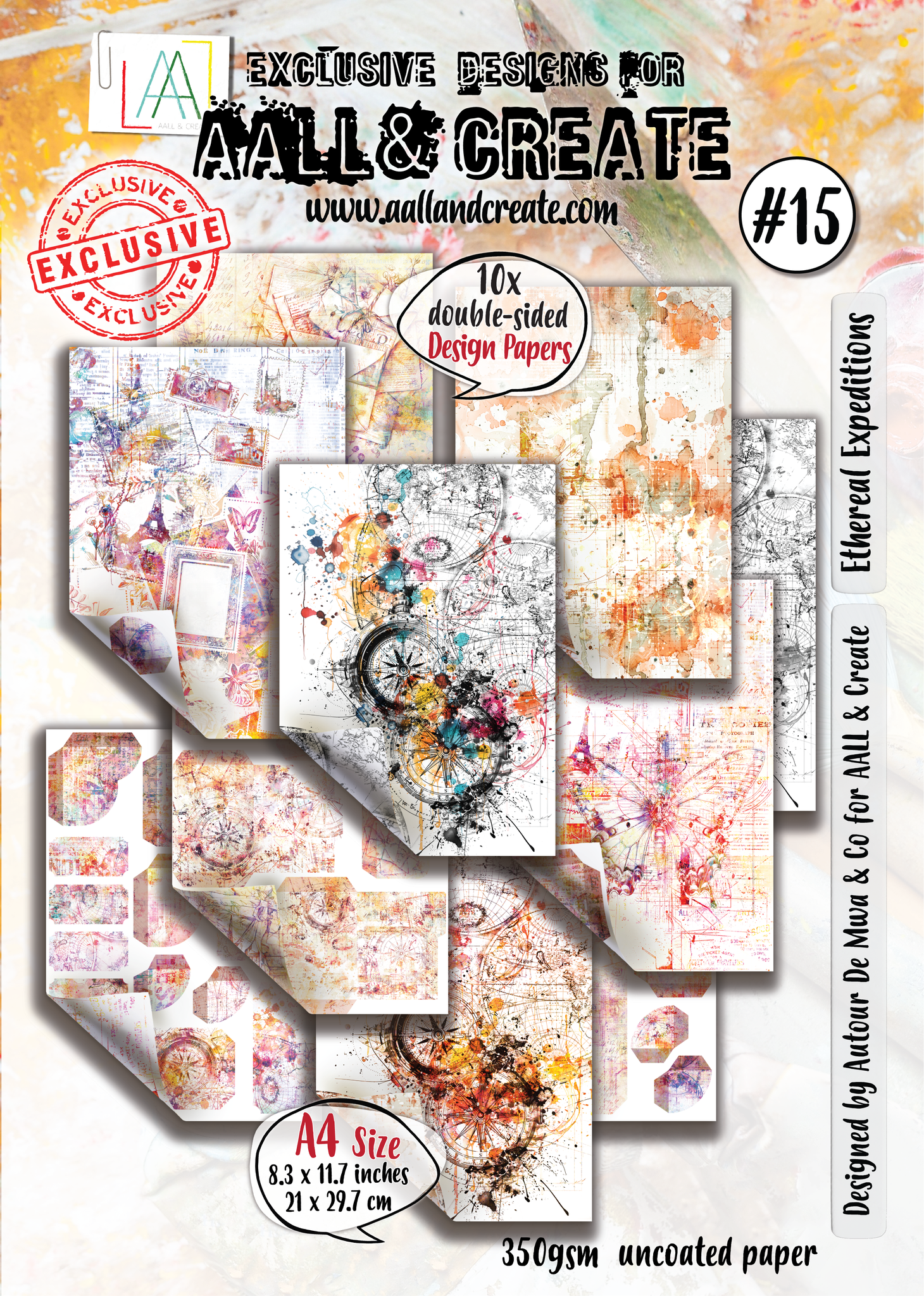 Design Paper A4 Ethereal Expeditions (AALL-PA-015) - Craftlines B.V.