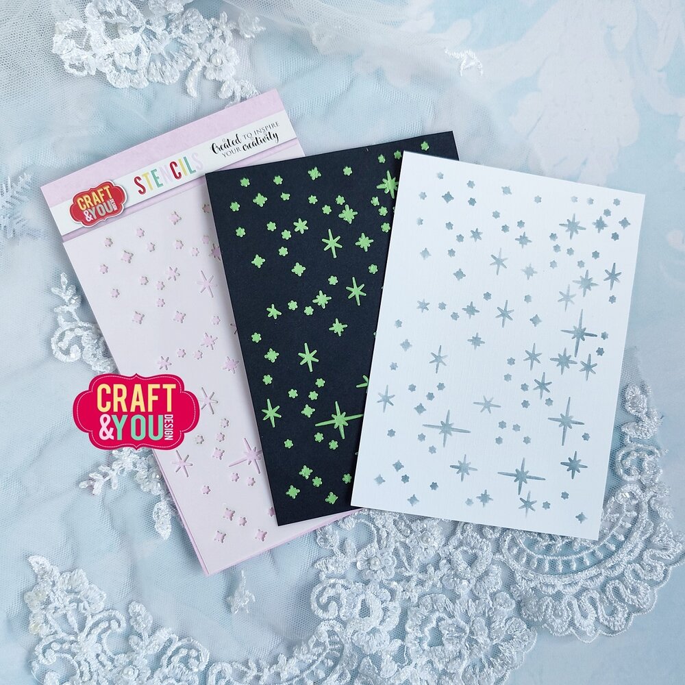 Craft & You Design Sparks Stencil (CYD-SC003)