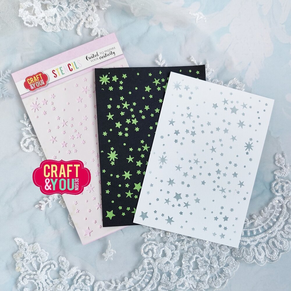 Craft & You Design Stars Stencil (CYD-SC004)