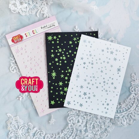 Craft & You Design Stars Stencil (CYD-SC004)