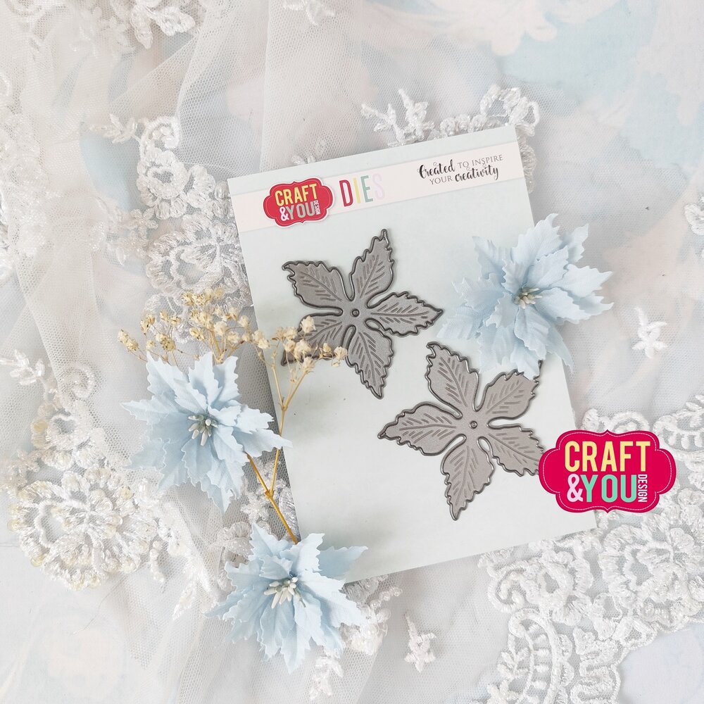 Craft & You Design Magda's Poinsettia Big Flower Dies (CYD-CW308)