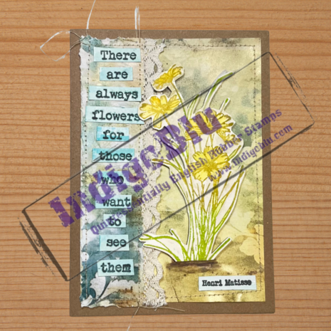 IndigoBlu Gerbera A6 Rubber Stamps (IND1341) IndigoBlu Gerbera A6 Rubber Stamps (IND1341)