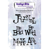 IndigoBlu Kays Journaling Words II A6 Rubber Stamps (IND1345)