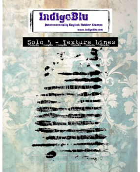 IndigoBlu Solo 5 Texture Lines Rubber Stamps (IND1347)