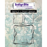 IndigoBlu Solo 6 Paint Swatch Rubber Stamps (IND1348)