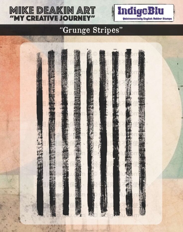 Solo Grunge Stripes Rubber Stamps (IND1333) Craftlines B.V.