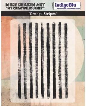 IndigoBlu Solo Grunge Stripes Rubber Stamps (IND1333)