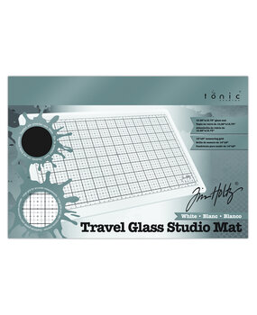 Tonic Tim Holtz Tim Holtz Travel Glass Studio Mat - White (2634e)