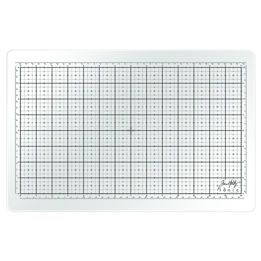 Tonic Tim Holtz Tim Holtz Travel Glass Studio Mat - White (2634e)