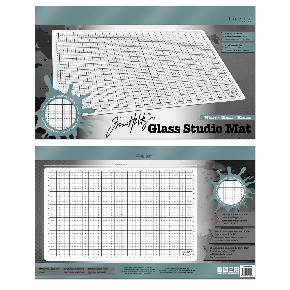 Tonic Tim Holtz Tim Holtz Glass Studio Mat - White (1912e)