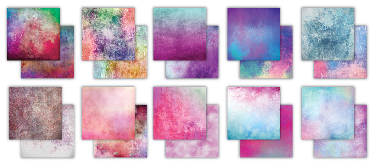 Craft Consortium Essential Craft Papers 6x6 Inch Paper Pad Grunge - Mid Tones (CCEPAD032B)